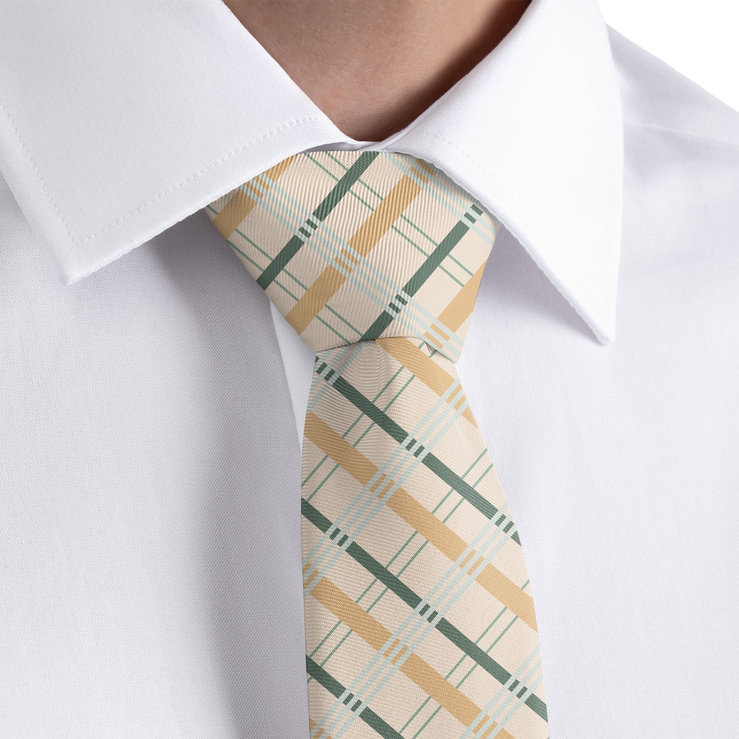 Savannah Plaid Necktie - Rolled - Knotty Tie Co.