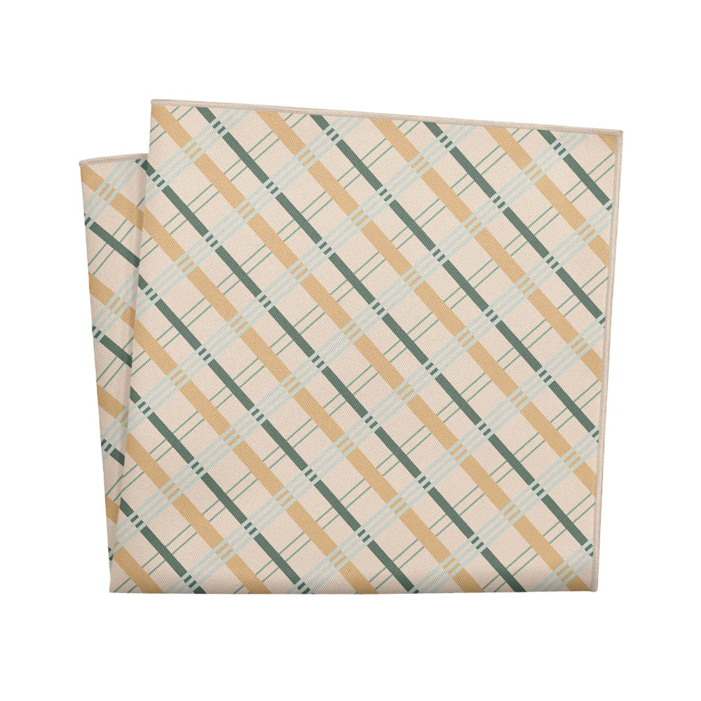 Savannah Plaid Pocket Square - 12" Square - Knotty Tie Co.