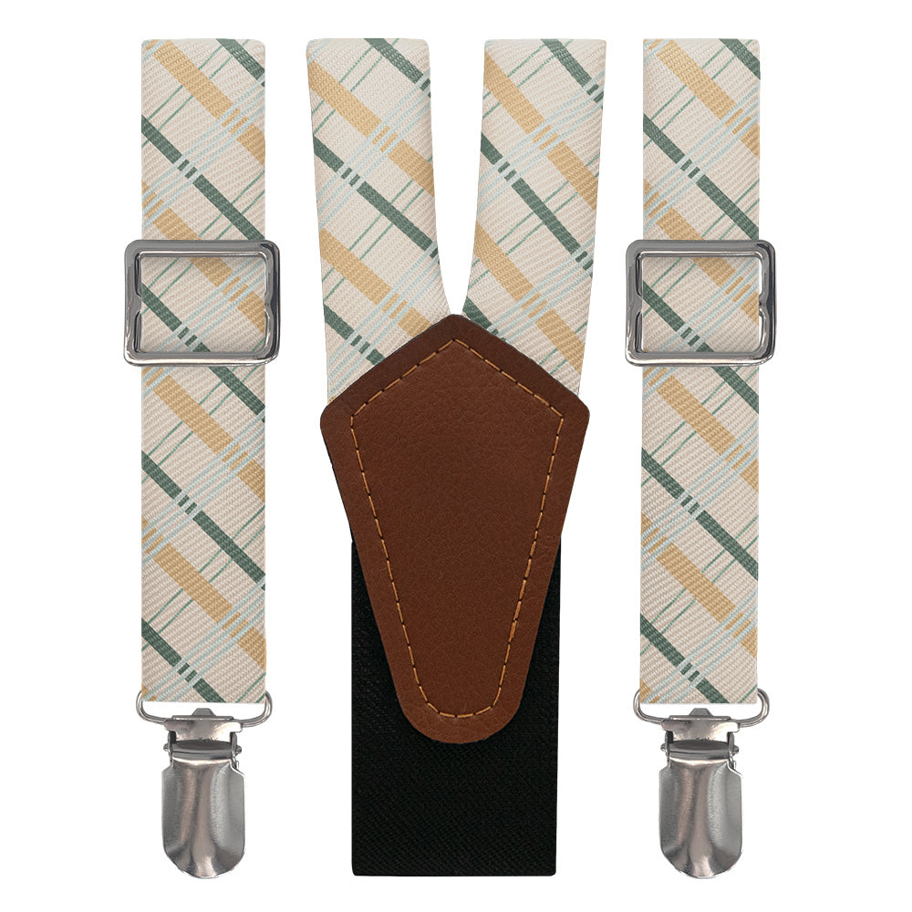 Savannah Plaid Suspenders - Main View - Knotty Tie Co.