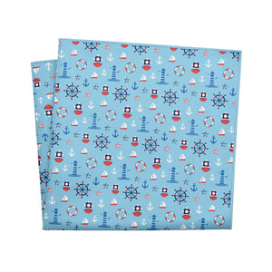 Sea Faring Pocket Square - 12" Square - Knotty Tie Co.