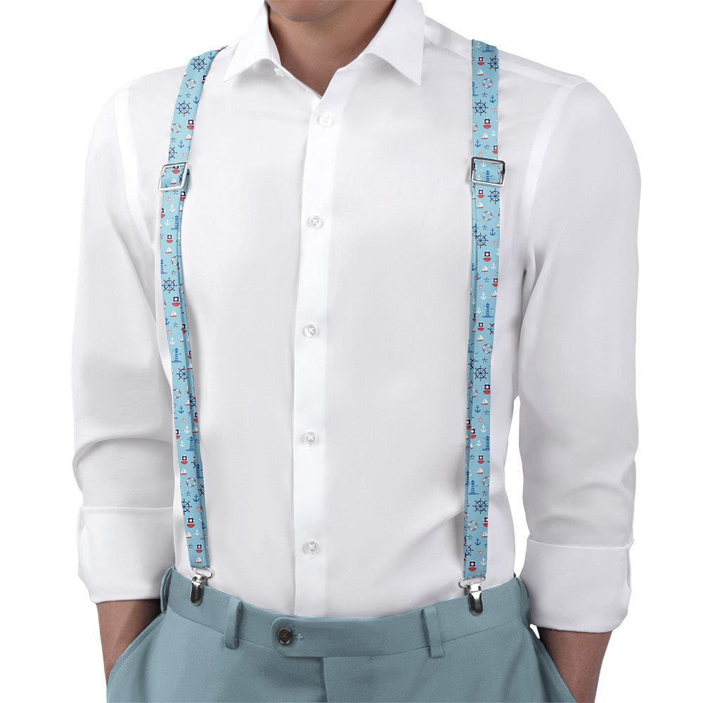 Sea Faring Suspenders - Main View - Knotty Tie Co.