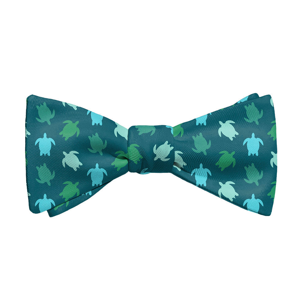 Sea Turtles Bow Tie - Adult Standard Self-Tie 14-18" - Knotty Tie Co.