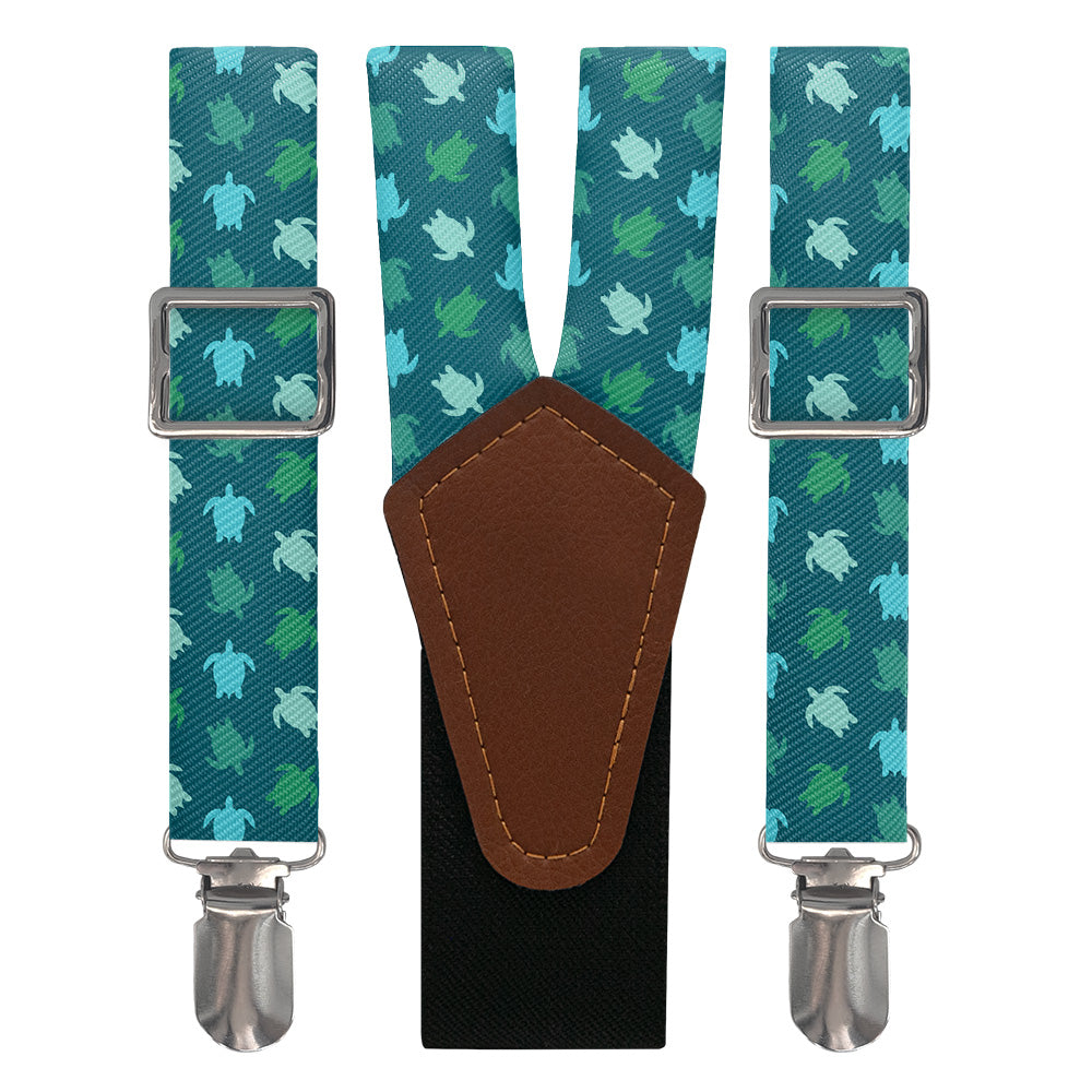 Sea Turtles Suspenders - Main View - Knotty Tie Co.