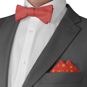 Semper Fi Pocket Square - Matching Bow Tie - Knotty Tie Co.