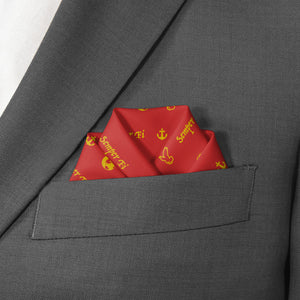 Semper Fi Pocket Square - Scalloped Fold - Knotty Tie Co.