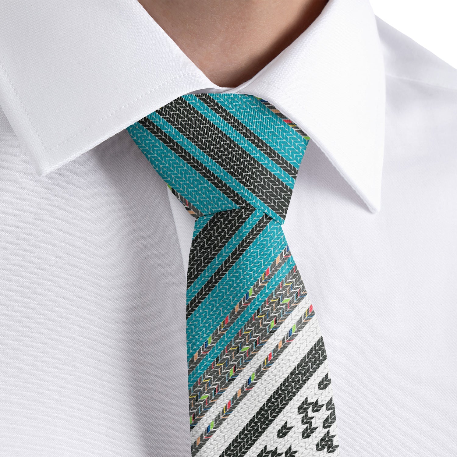 Serape Stripe Necktie - Rolled - Knotty Tie Co.