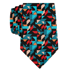 Seventh Sense Geo Necktie - Rolled - Knotty Tie Co.