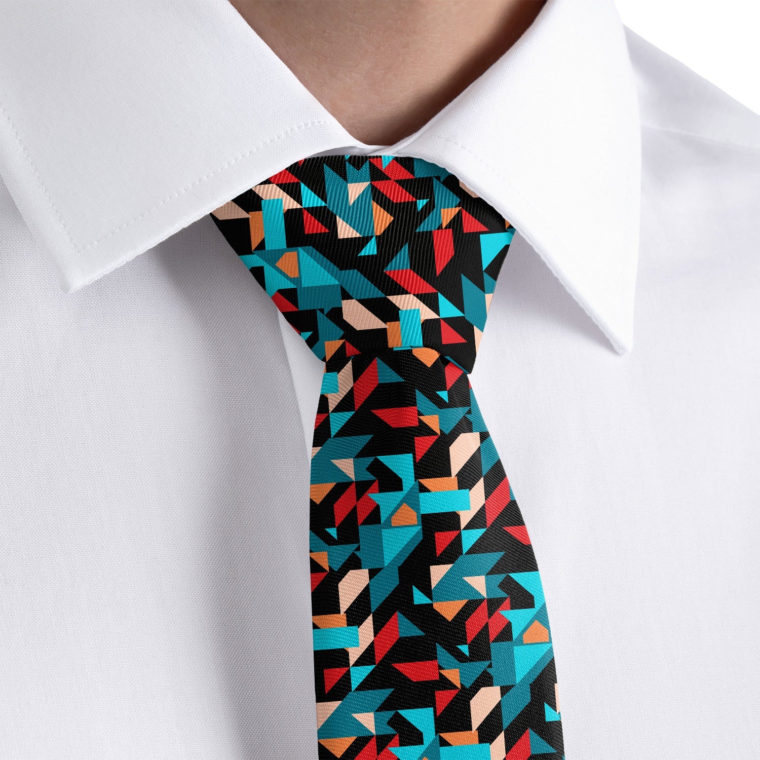 Seventh Sense Geo Necktie - Rolled - Knotty Tie Co.