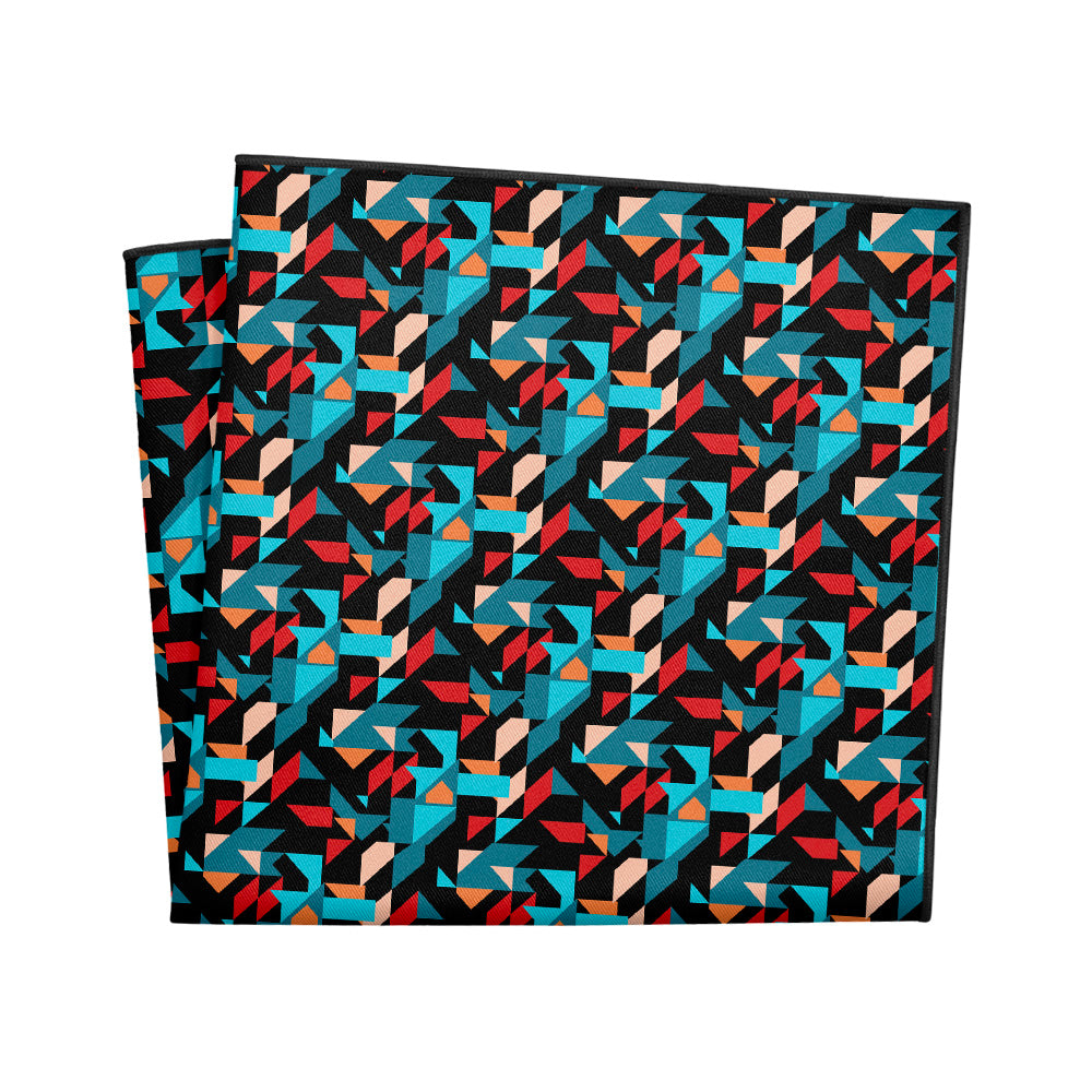 Seventh Sense Geo Pocket Square - 12" Square - Knotty Tie Co.