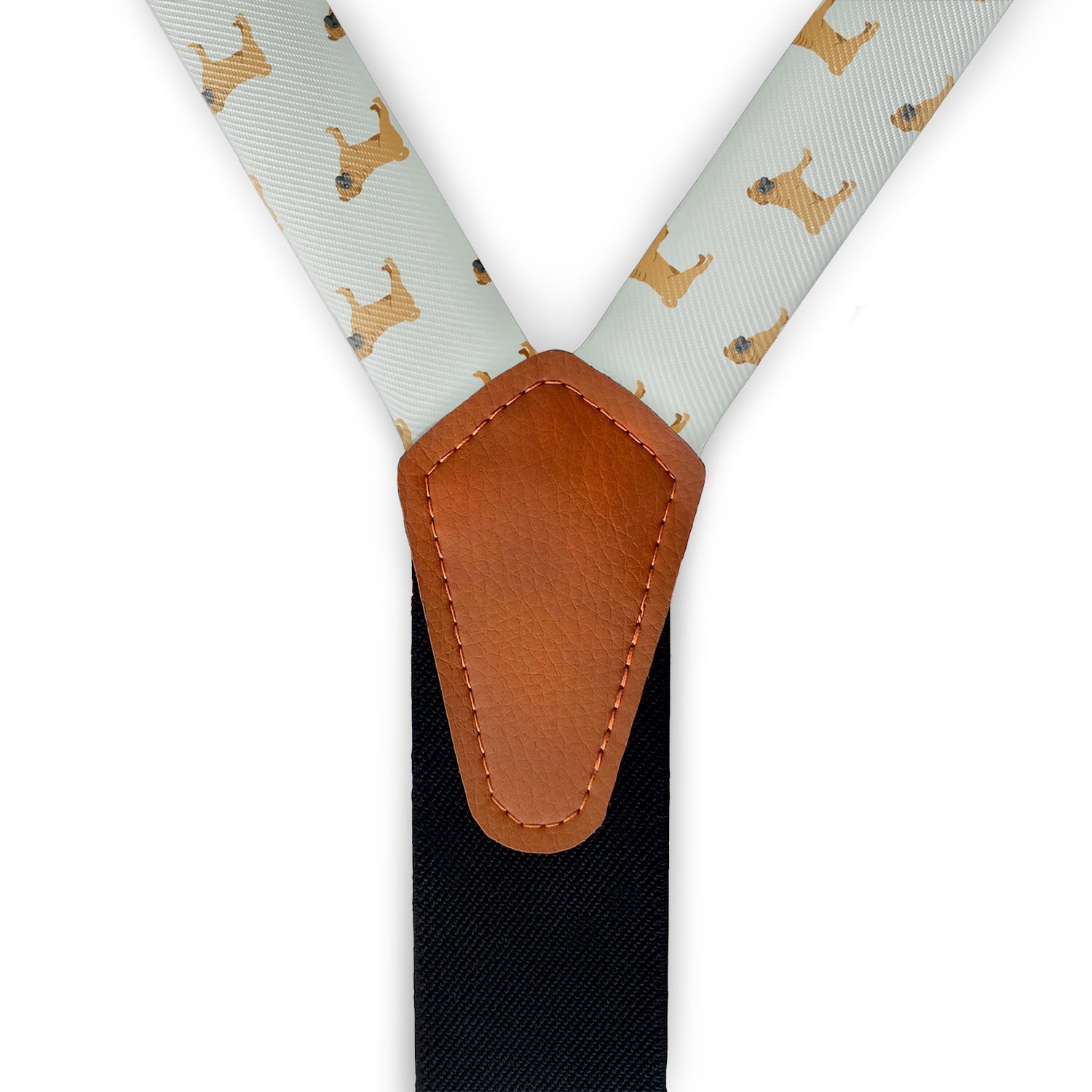 Shar-Pei Suspenders - Full Front View - Knotty Tie Co.