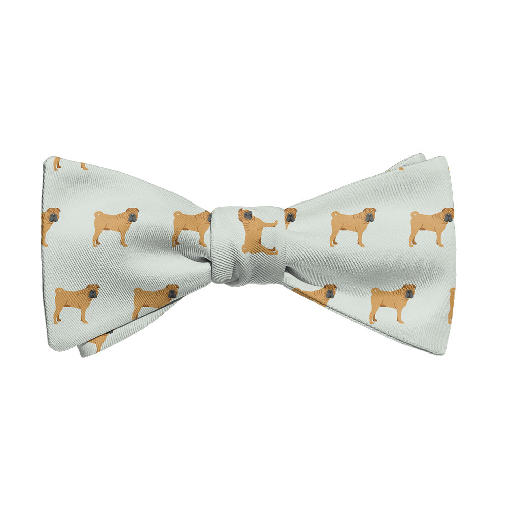 Shar-Pei Bow Tie - Adult Extra-Long Self-Tie 18-21" - Knotty Tie Co.