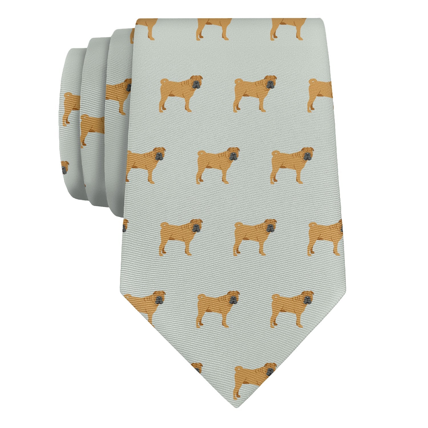 Shar-Pei Necktie - Rolled - Knotty Tie Co.