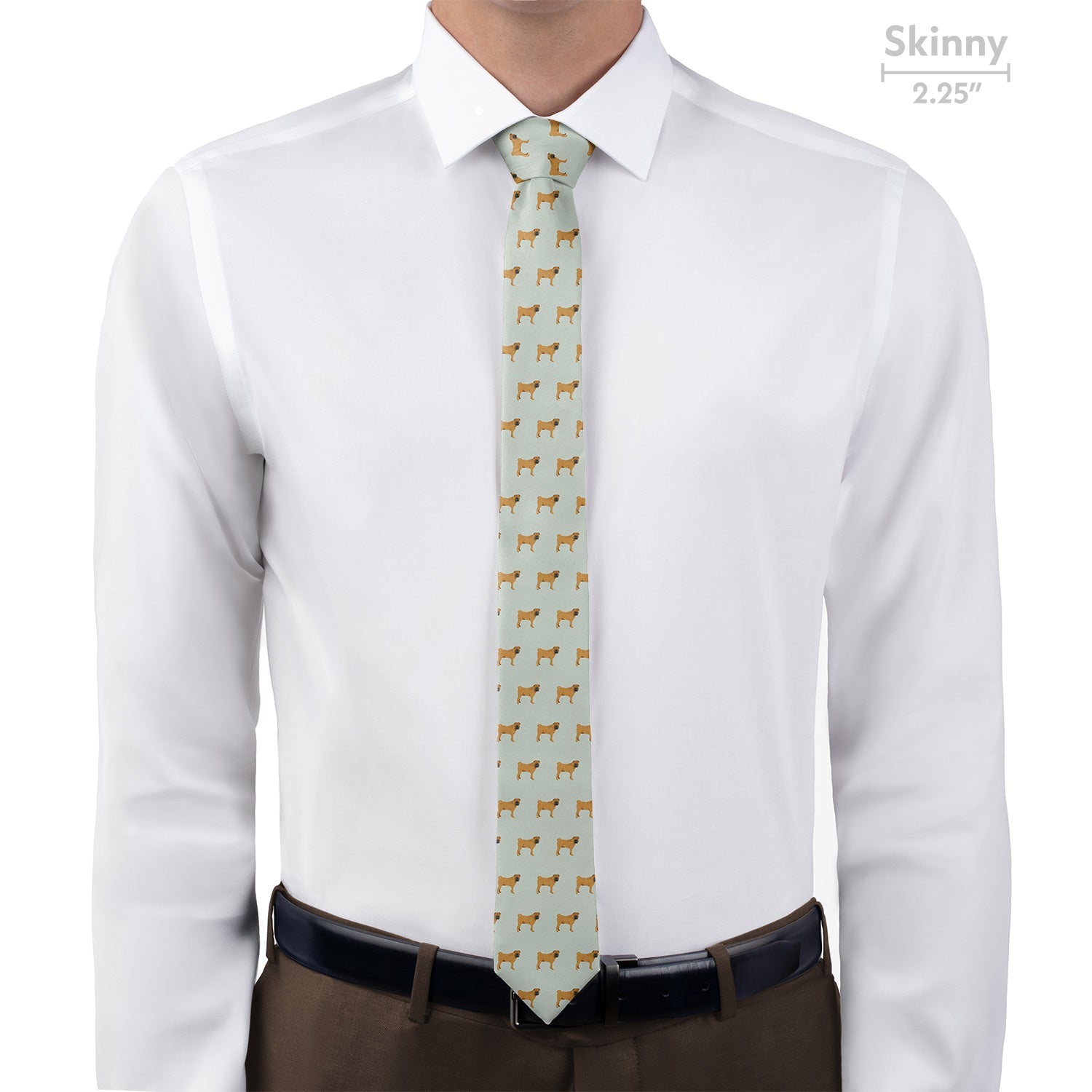 Shar-Pei Necktie - Skinny - Knotty Tie Co.