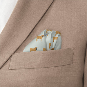 Shar-Pei Pocket Square - Wave Fold - Knotty Tie Co.