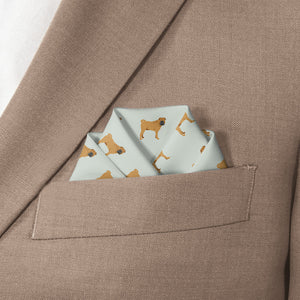 Shar-Pei Pocket Square - Scalloped Fold - Knotty Tie Co.