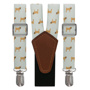 Shar-Pei Suspenders - Main View - Knotty Tie Co.