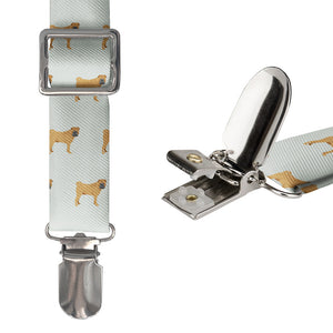 Shar-Pei Suspenders - Hardware and Strap - Knotty Tie Co.