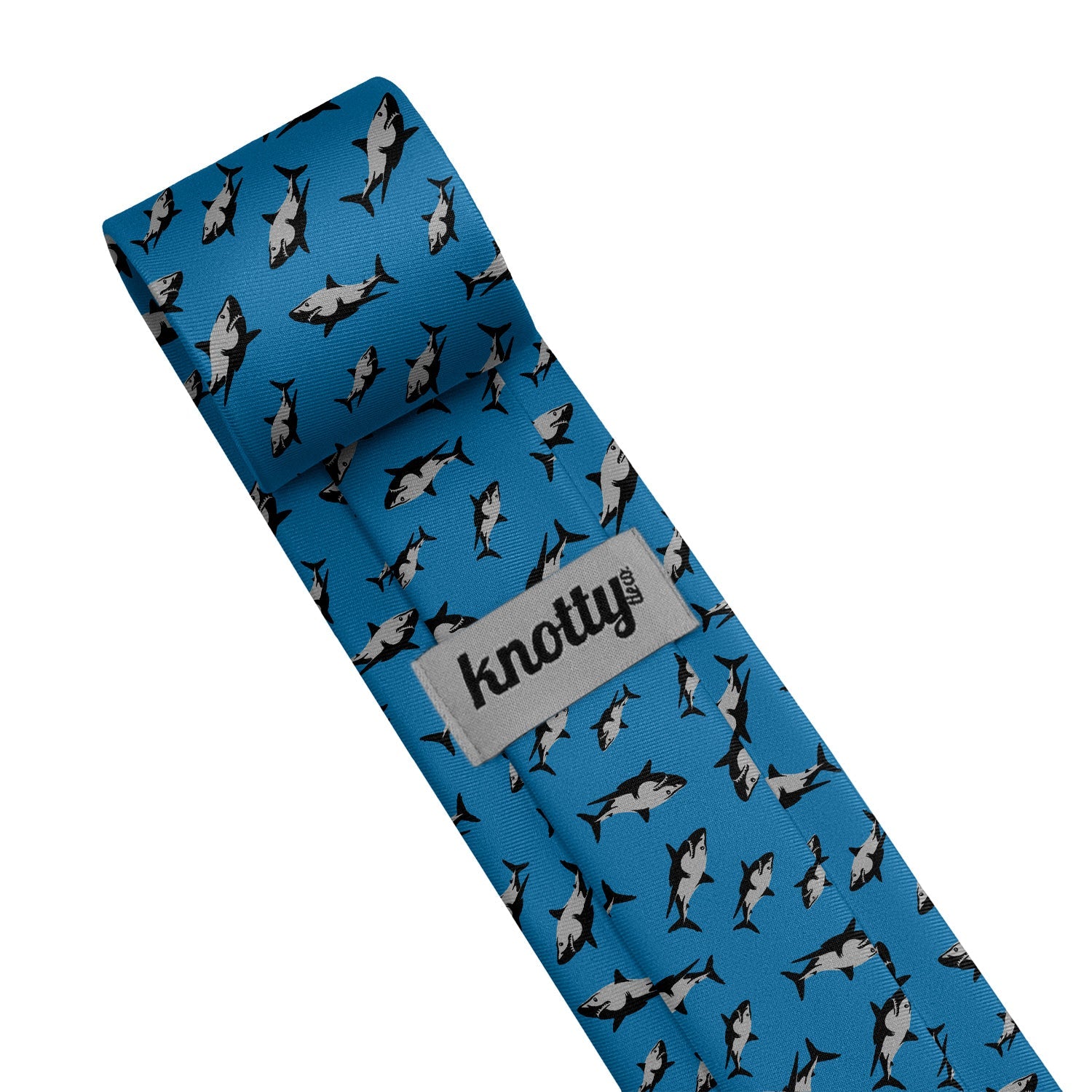 Sharks Necktie - Tag - Knotty Tie Co.