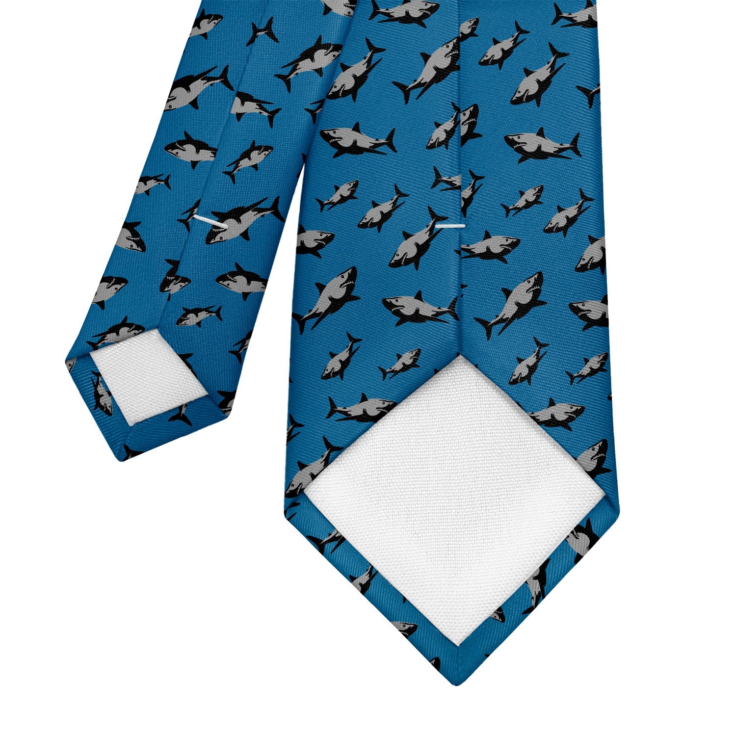 Sharks Necktie - Tipping - Knotty Tie Co.