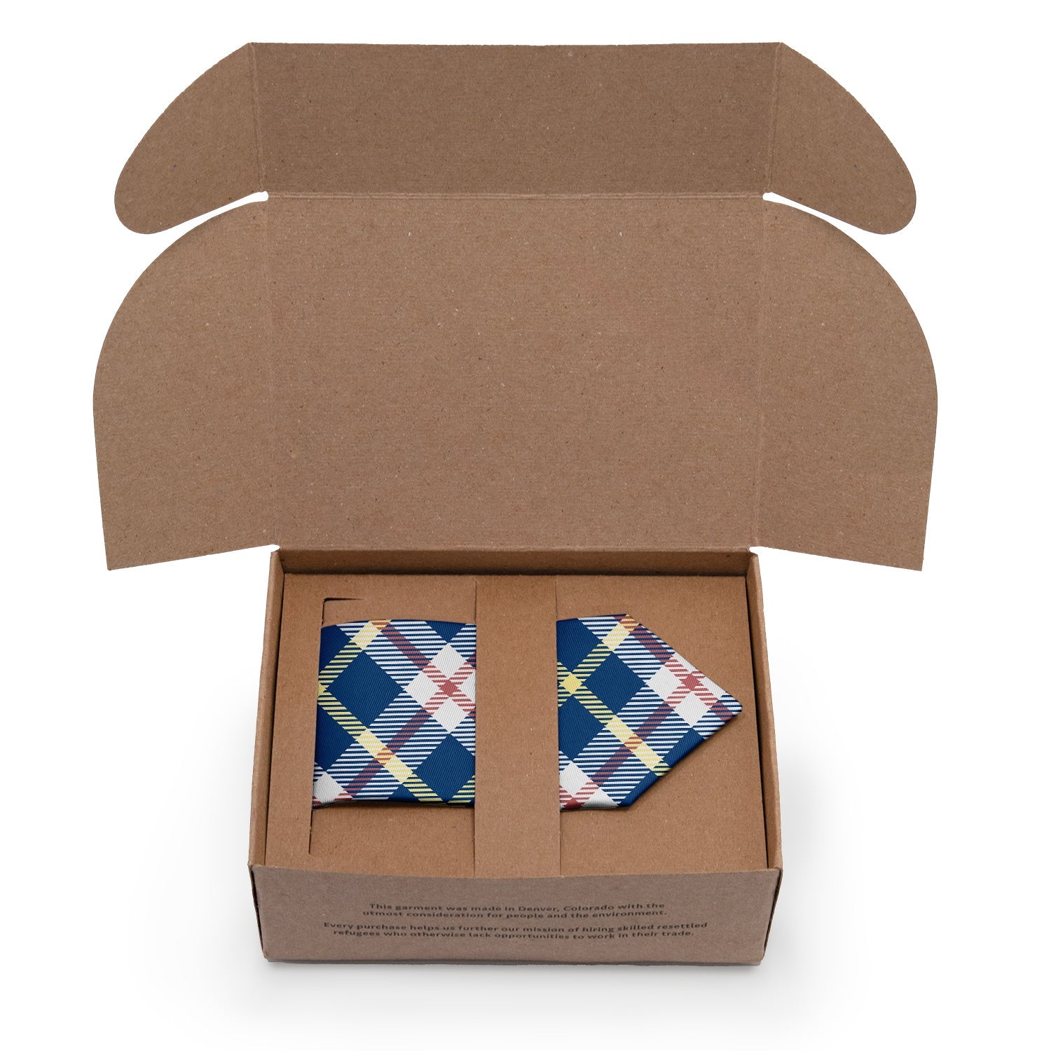 Shaun Plaid Necktie - Packaging - Knotty Tie Co.