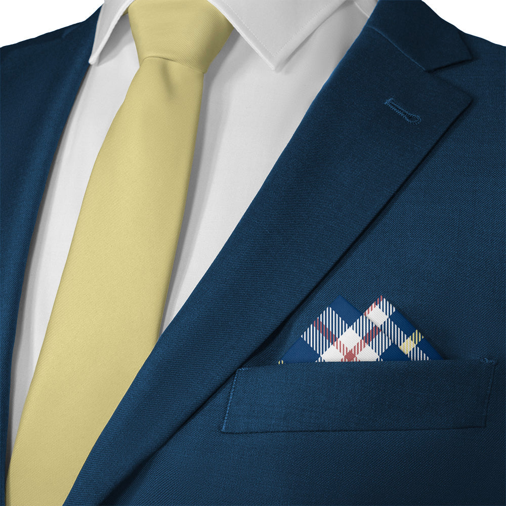 Shaun Plaid Pocket Square - 12" Square - Knotty Tie Co.