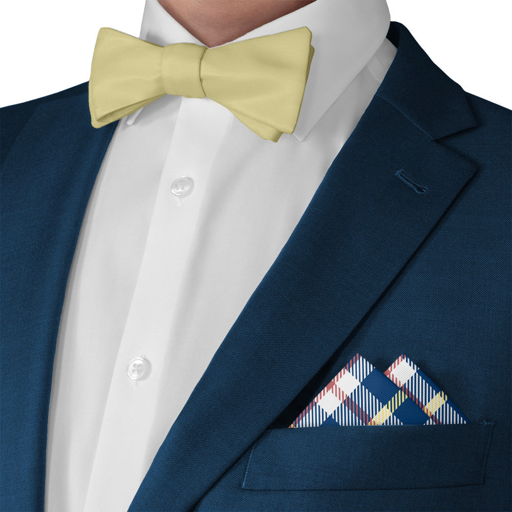 Shaun Plaid Pocket Square - Matching Bow Tie - Knotty Tie Co.