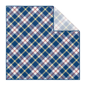 Shaun Plaid Pocket Square - Printed - Knotty Tie Co.