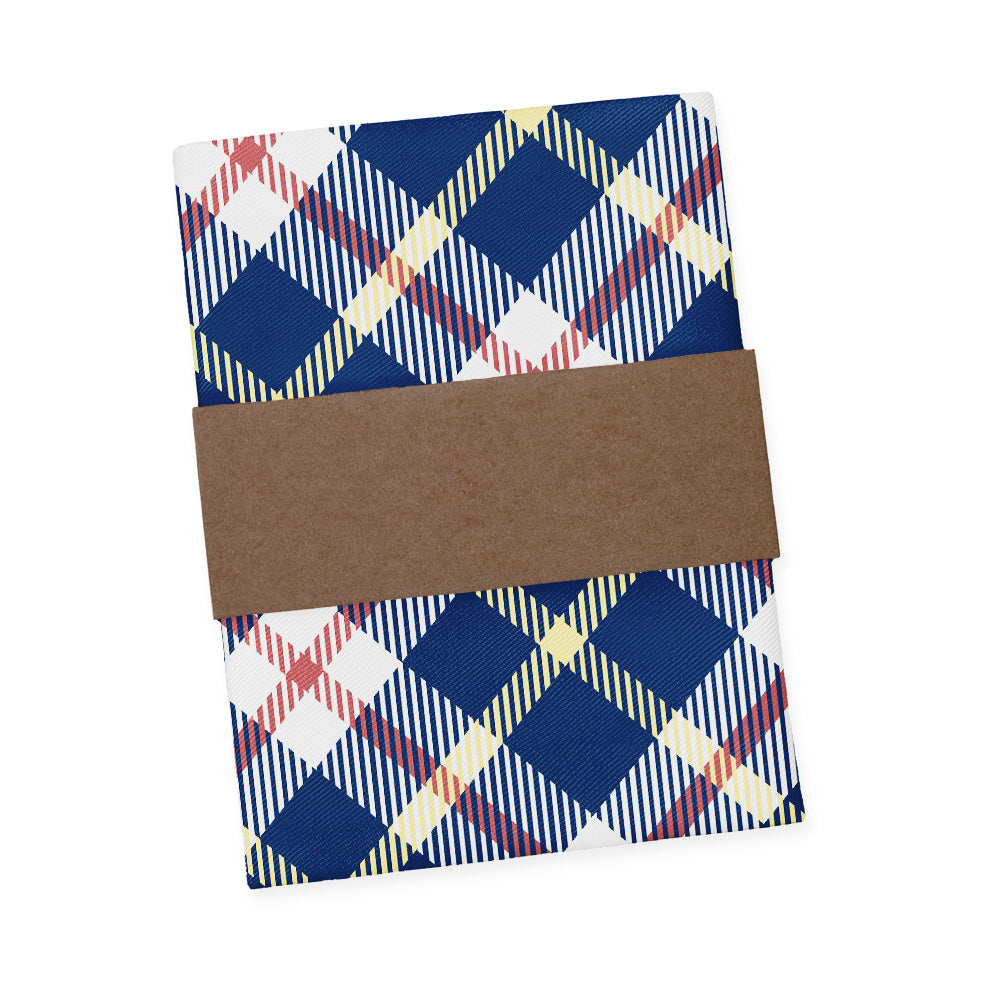 Shaun Plaid Pocket Square - Packaging - Knotty Tie Co.