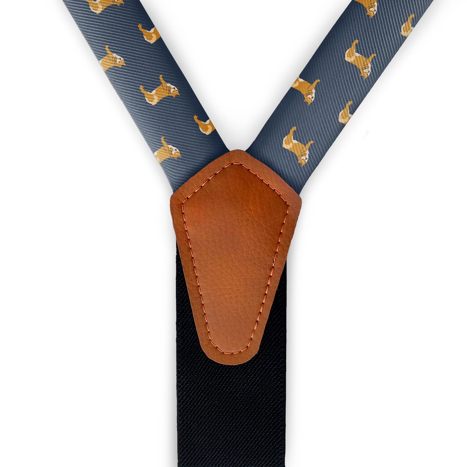 Shiba Inu Suspenders - Full Front View - Knotty Tie Co.