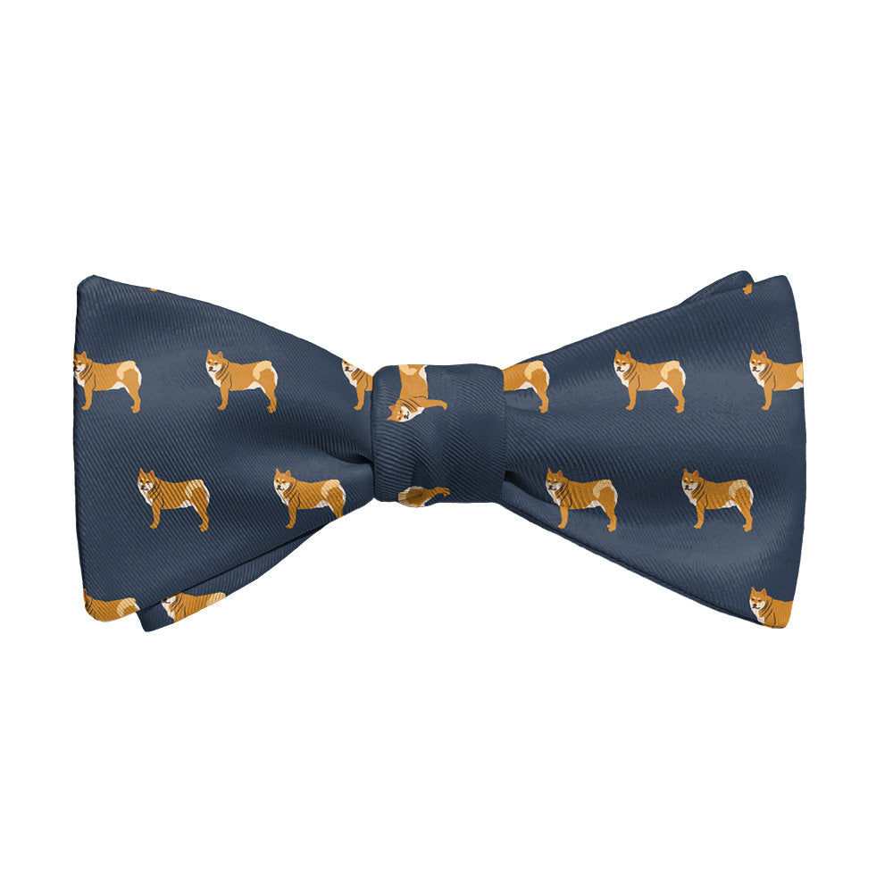 Shiba Inu Bow Tie - Adult Extra-Long Self-Tie 18-21" - Knotty Tie Co.