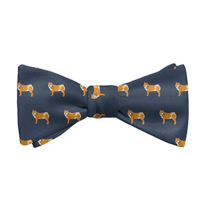 Shiba Inu Bow Tie - Adult Extra-Long Self-Tie 18-21" - Knotty Tie Co.