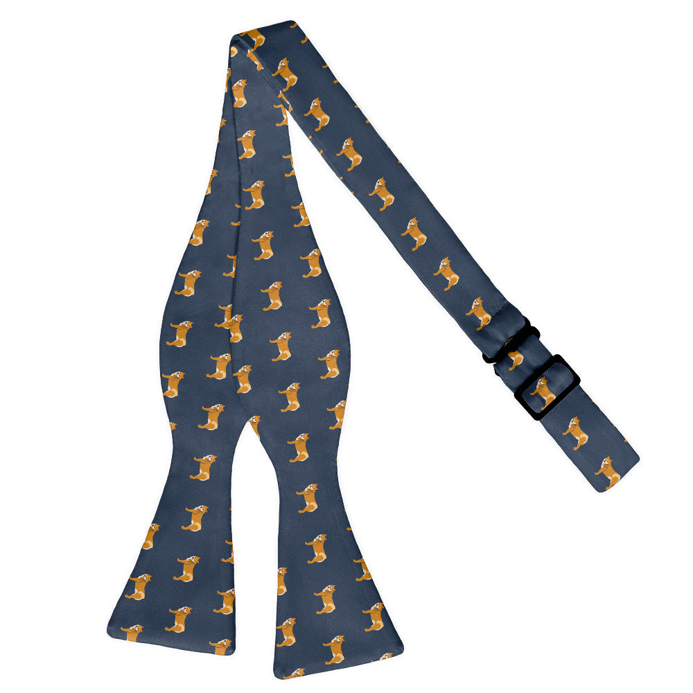 Shiba Inu Bow Tie - Adult Extra-Long Self-Tie 18-21" - Knotty Tie Co.