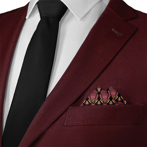 Showstopper Pocket Square - Matching Necktie- Knotty Tie Co.