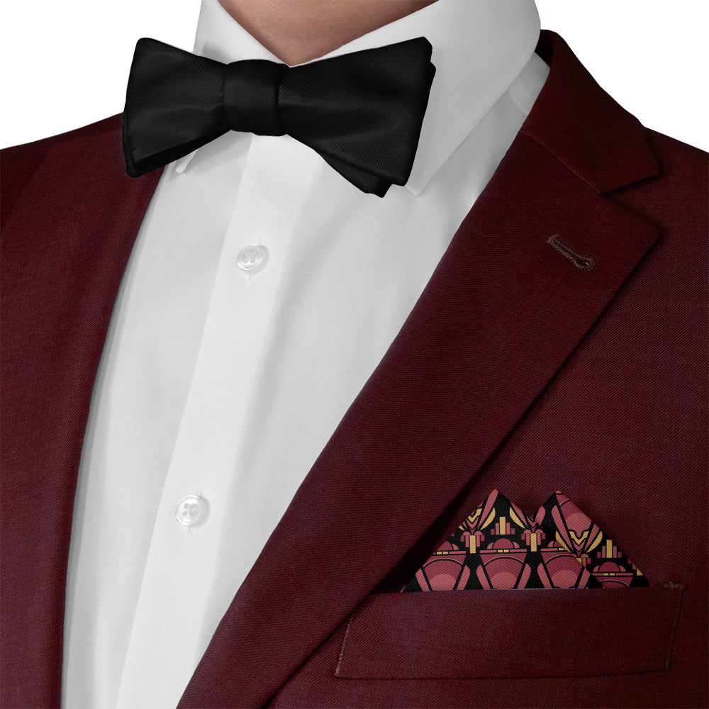 Showstopper Pocket Square - Matching Bow Tie - Knotty Tie Co.