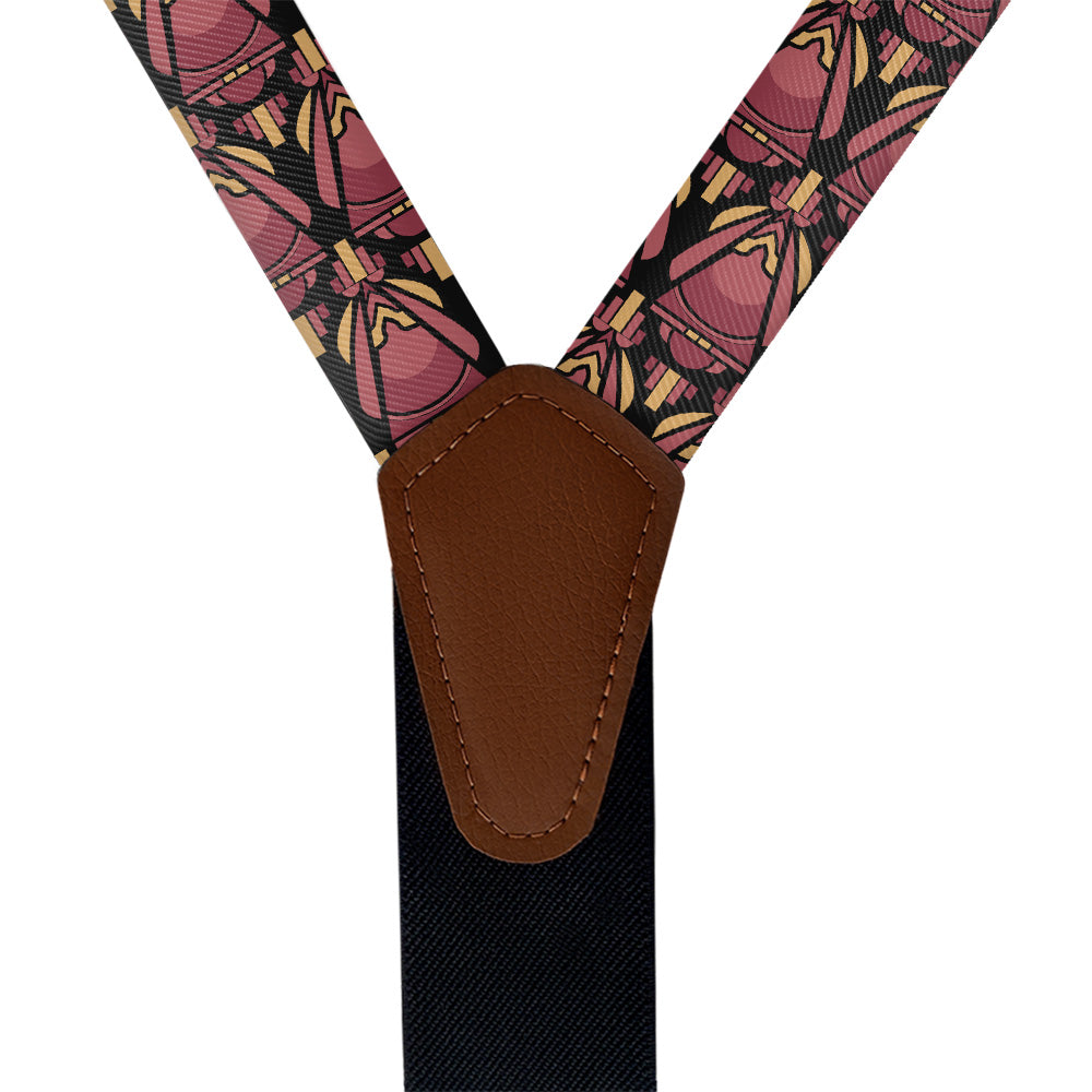 Showstopper Suspenders - Vegan Leather Y-Back - Knotty Tie Co.