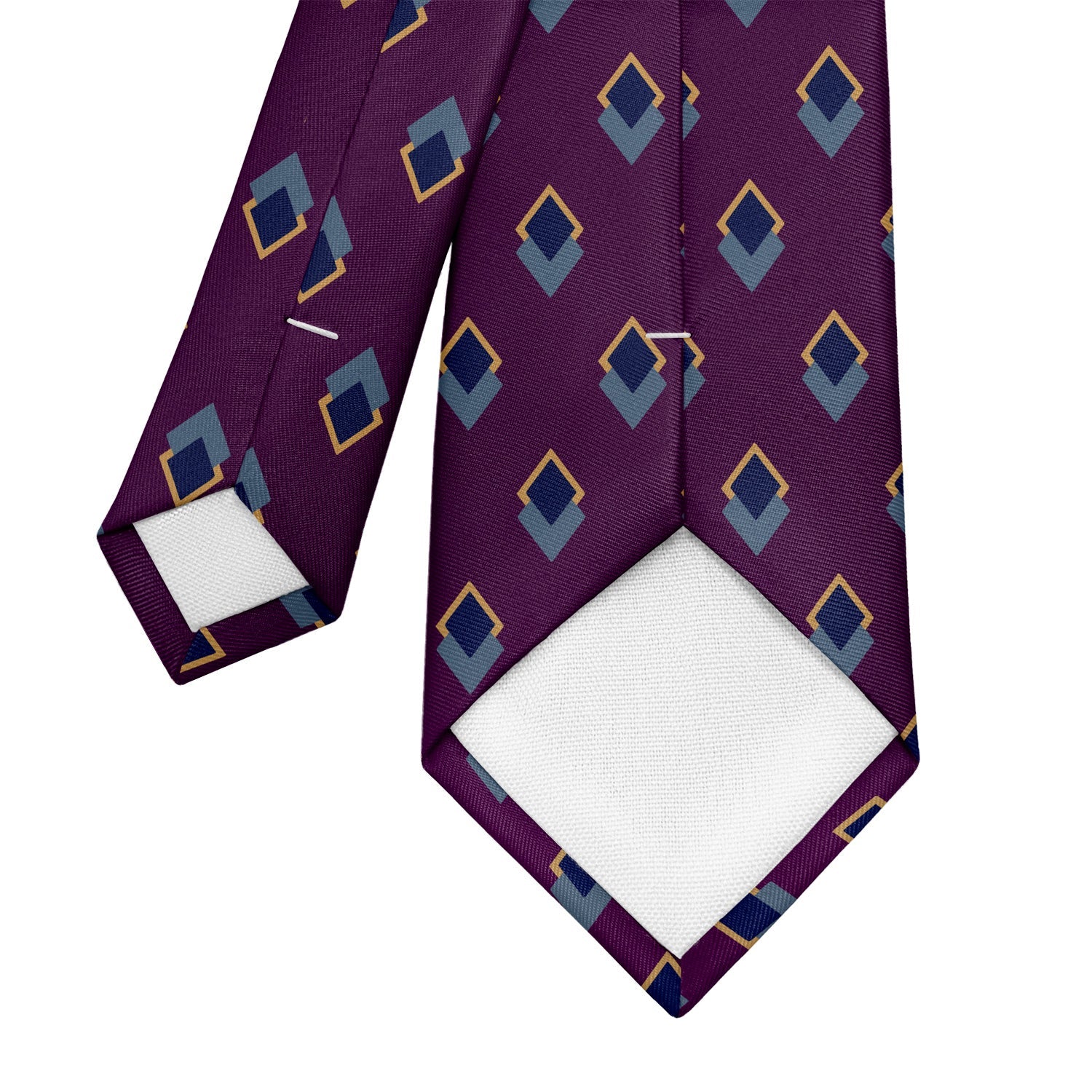 Simon Geometric Necktie - Tipping - Knotty Tie Co.