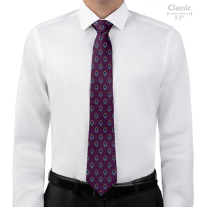 Simon Geometric Necktie - Classic - Knotty Tie Co.