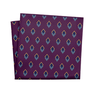 Simon Geometric Pocket Square - 12" Square - Knotty Tie Co.