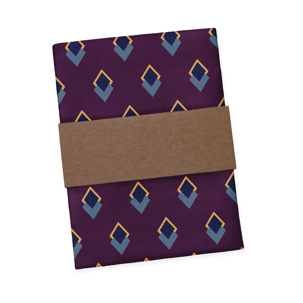 Simon Geometric Pocket Square - Packaging - Knotty Tie Co.