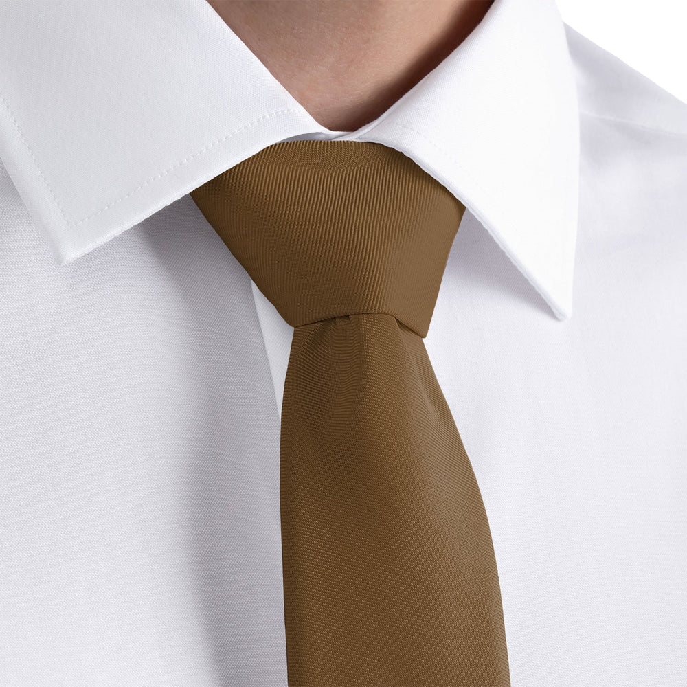 Solid KT Brown Necktie - Dress Shirt - Knotty Tie Co.