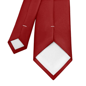 Solid KT Burgundy Necktie - Tipping - Knotty Tie Co.