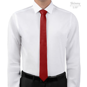 Solid KT Burgundy Necktie - Skinny - Knotty Tie Co.