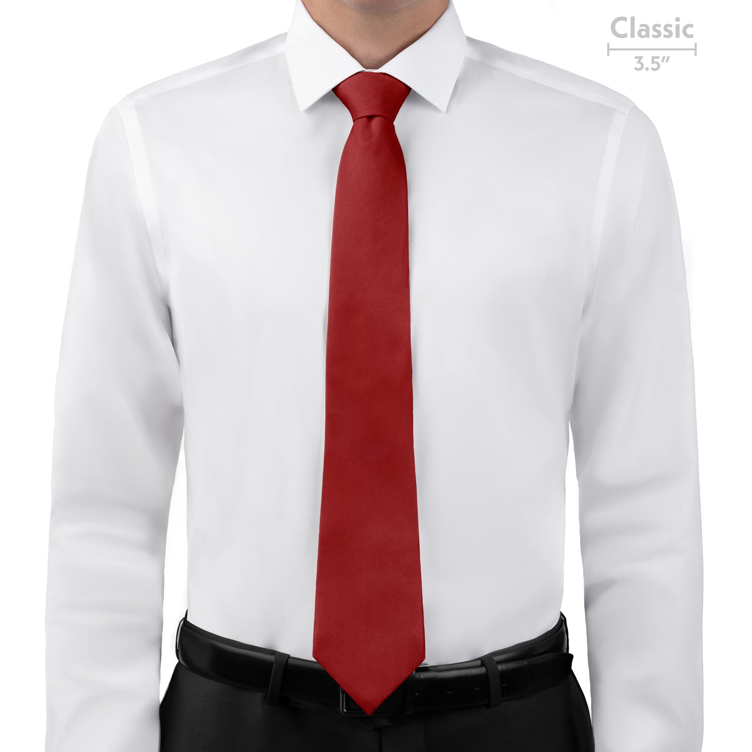 Solid KT Burgundy Necktie - Classic - Knotty Tie Co.
