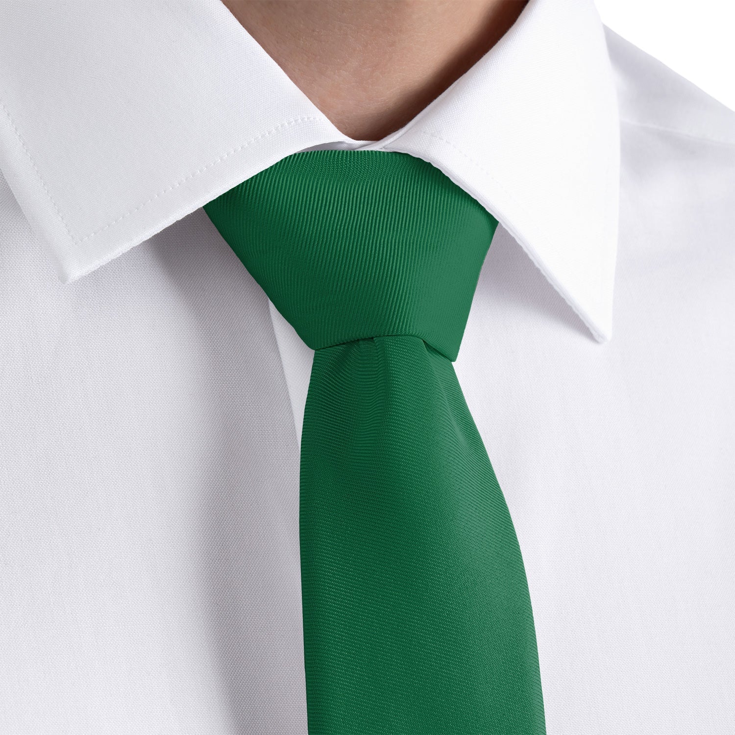 Solid KT Dark Green Necktie - Dress Shirt - Knotty Tie Co.