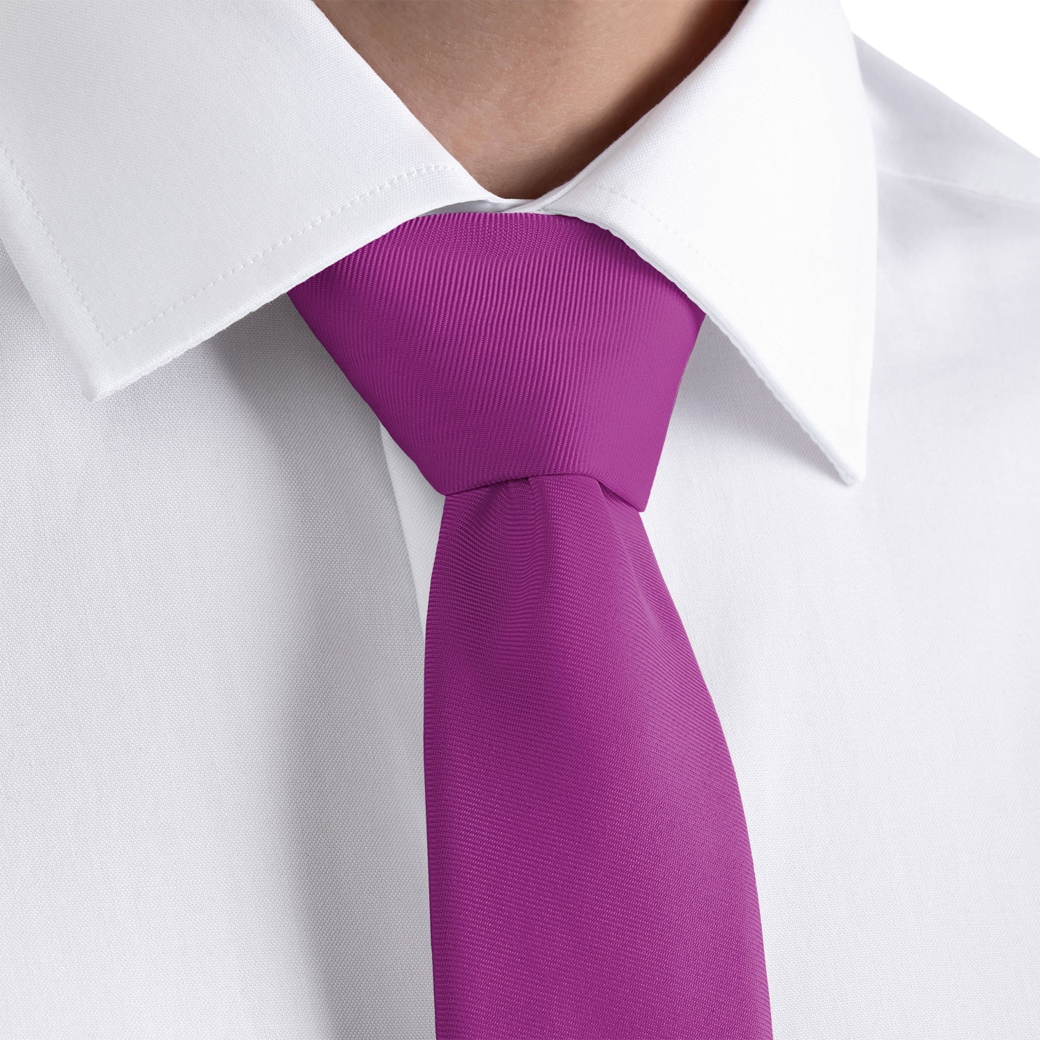 Solid KT Iris Necktie - Rolled - Knotty Tie Co.
