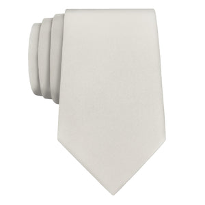 Solid KT Ivory Necktie - Rolled - Knotty Tie Co.