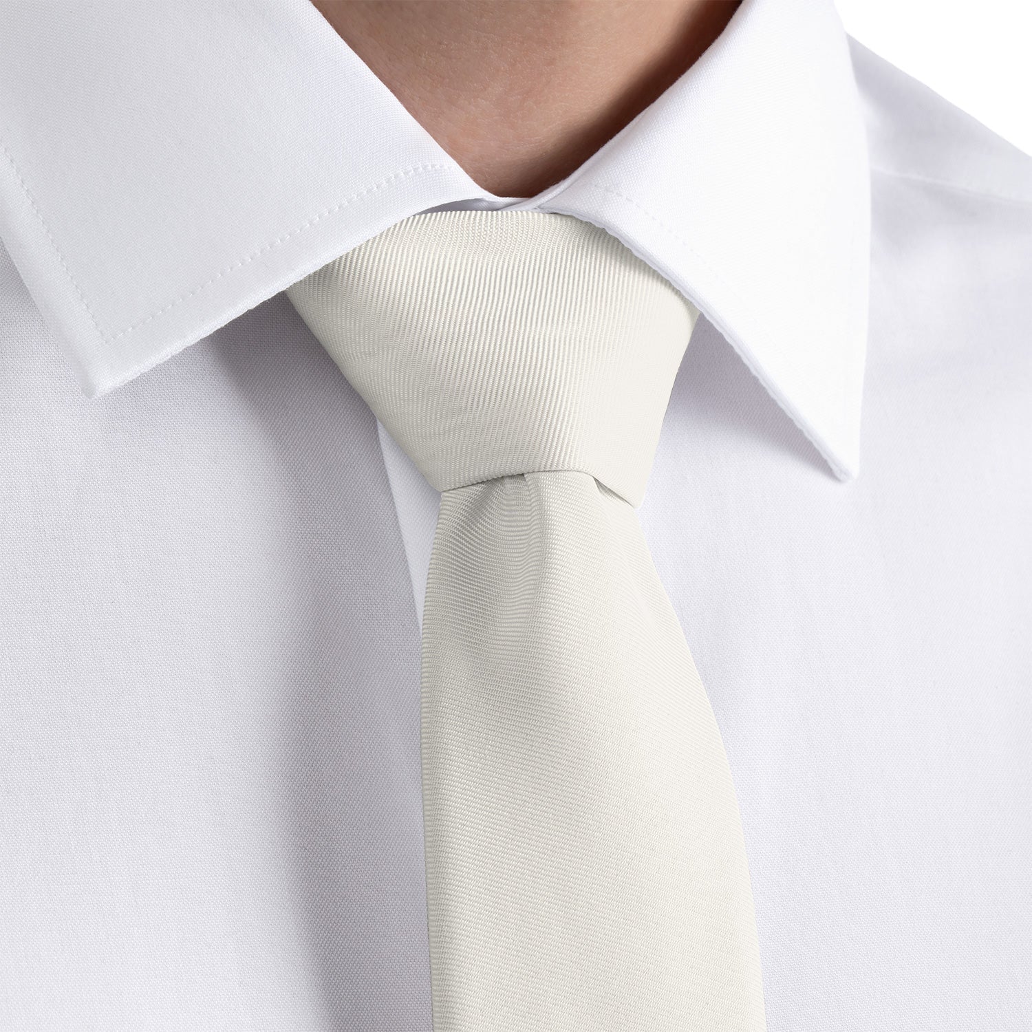 Solid KT Ivory Necktie - Dress Shirt - Knotty Tie Co.