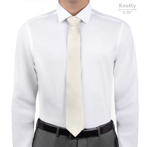 Solid KT Ivory Necktie - Knotty - Knotty Tie Co.