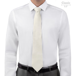 Solid KT Ivory Necktie - Classic - Knotty Tie Co.