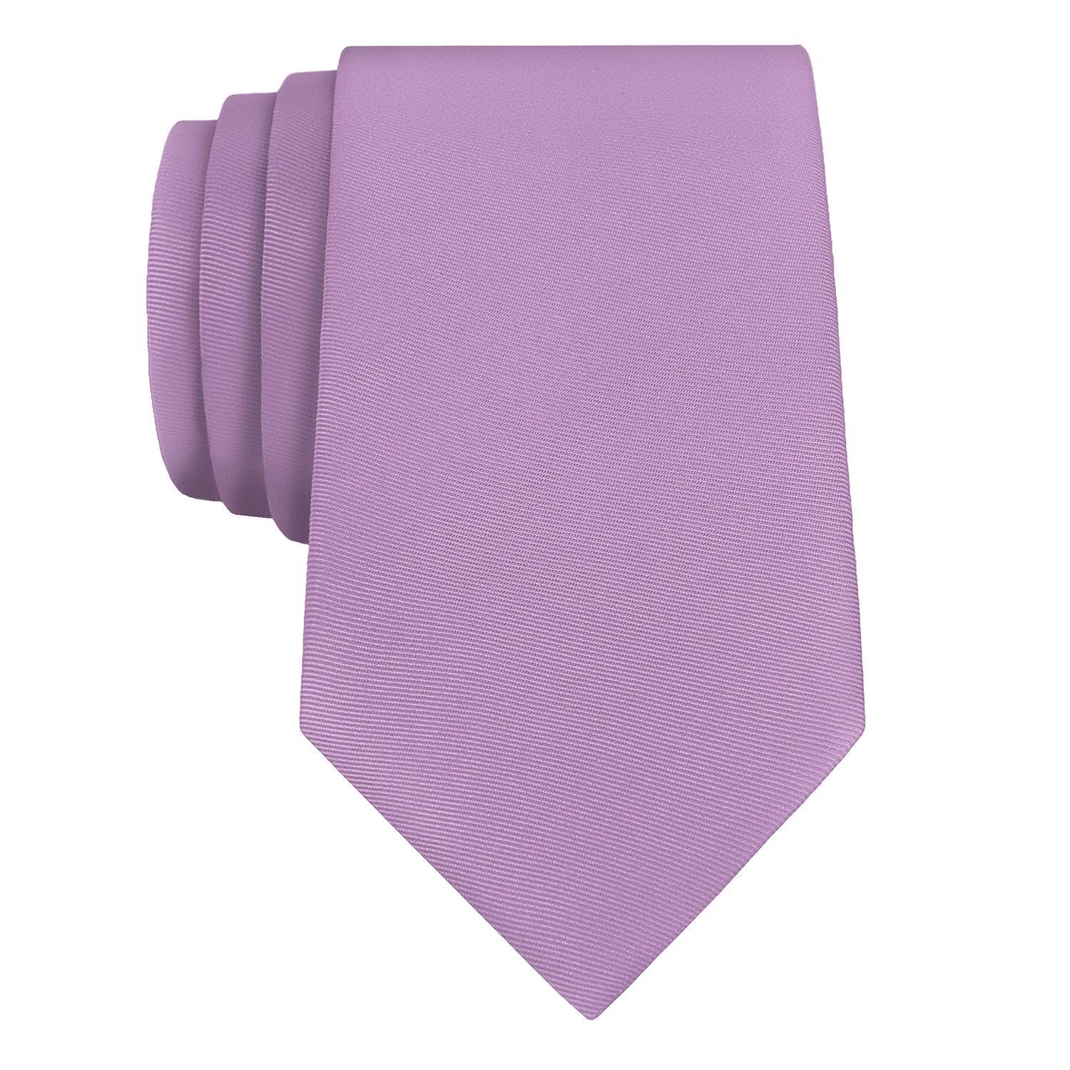 Solid KT Light Purple Necktie - Rolled - Knotty Tie Co.